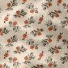 Printed Double Gauze LINA Latte / Green